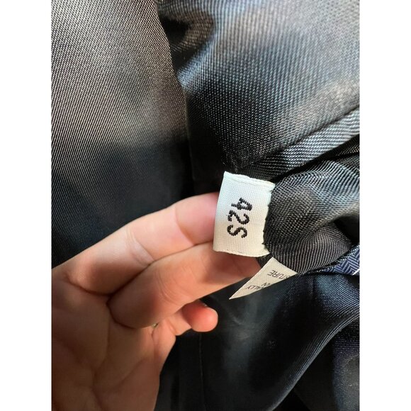 Austin Reed Men's 2 Button Wool Blazer Sport Coat Long Sleeve Size 42S Dark Gray - Picture 8 of 14